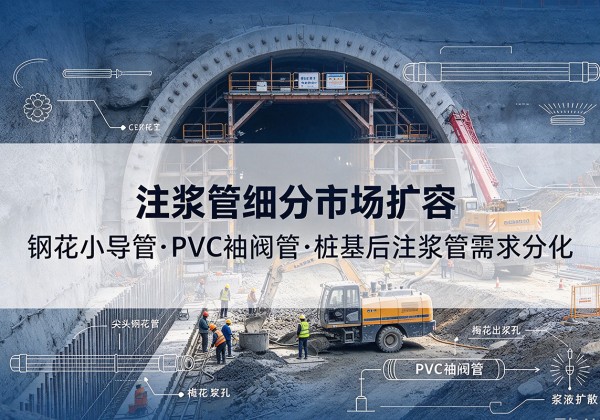 泸西注浆管细分市场扩容，隧道钢花小导管、PVC 袖阀管、桩基后注浆管需求分化